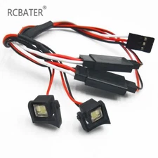 RCBATER 2LED Lights Headlight Spotlights for RC Axial 1/24 SCX24 Crawler Car