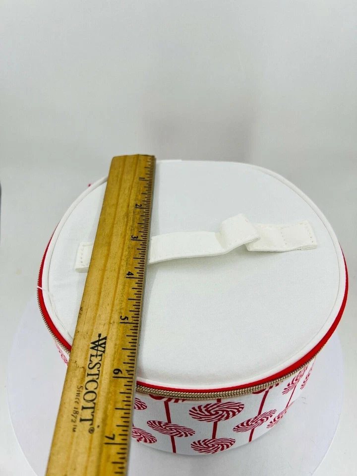 Bolsa de cosméticos Clarins de tela redonda con cremallera/asgo - (NUEVA) Foto 2 de 4