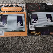 2 Packs Of Halloween Window Decorations Ghost 2pk 14"x14"