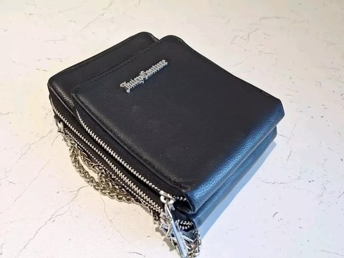 Juicy Couture Black Quilted Leather Cross Body Flight Bag - Picture 2 of 5