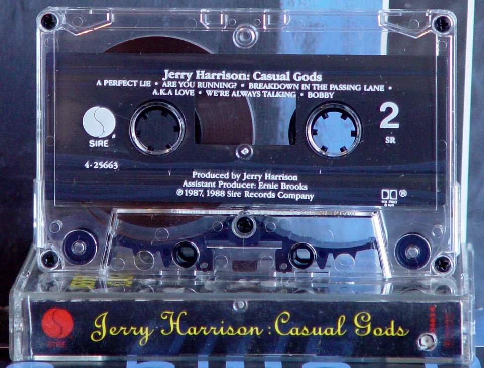 Jerry Harrison: Casual Gods s/t CASSETTE: 1987 Sire Talking Heads Modern Lovers Foto 4 de 4