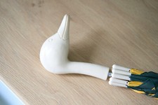 Large Umbrella Duck Head Handle Unique Vintage Aramis Green Yellow cute