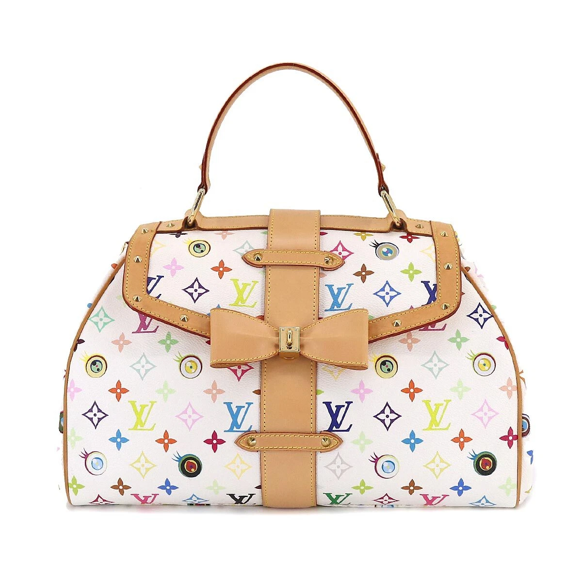 LOUIS VUITTON Eye Love Monogram Multicolor Sac Retro GM Hand Bag 