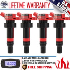 4x Bobina de encendido UF652 para Hyundai Accent Veloster Kia Rio Soul Dodge Attitude