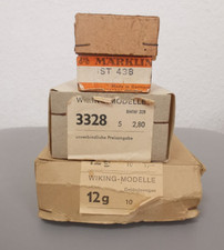 Wiking Modelle und Märklin 3 x Leerkarton Le...