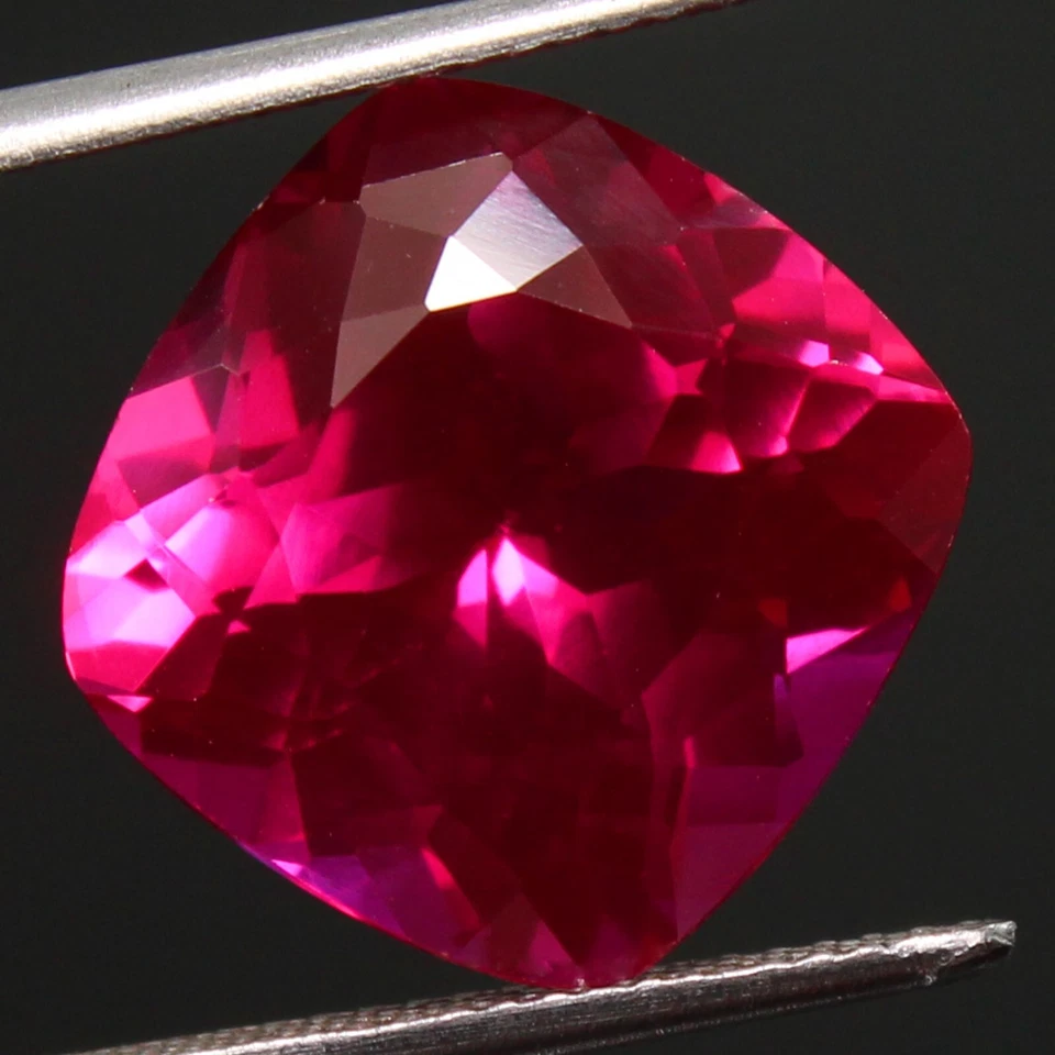 Natural 13.30 Ct Certified UTAH Bixbite Red Beryl 13x13 Cushion Unheated Gems - Image 4 of 4