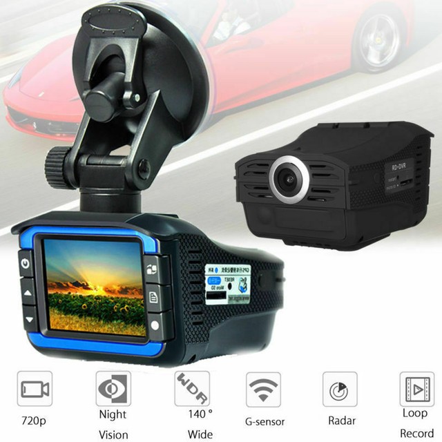 Car Electronic Dog Radar Laser Detector Rearview Mirror ...