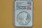 2018(W) American Silver Eagle  NGC MS70 Mike Castle Signature FIRST DAY ISSUE