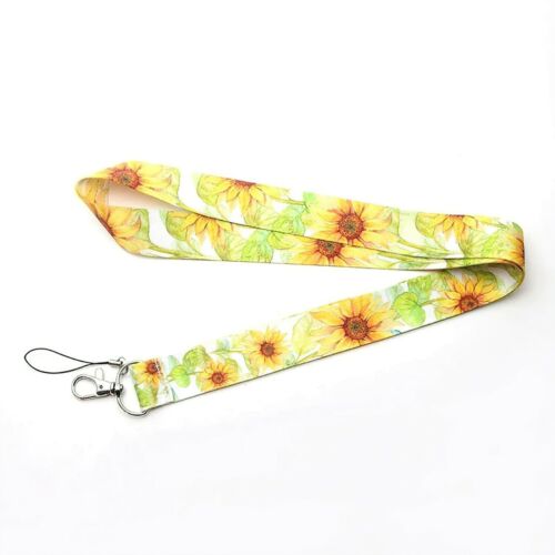 Teachers Neck Lanyard Strap String Phone Keys ID Card Badge Flowers AUSTRALIA - Picture 43 of 44