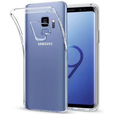 Schutz Hülle Für Samsung Galaxy S9 Handy Tasche Slim Silikon Cover Case Klar
