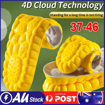 4D Sport Insoles PU Sole Soft Breathable Shock Absorption Running