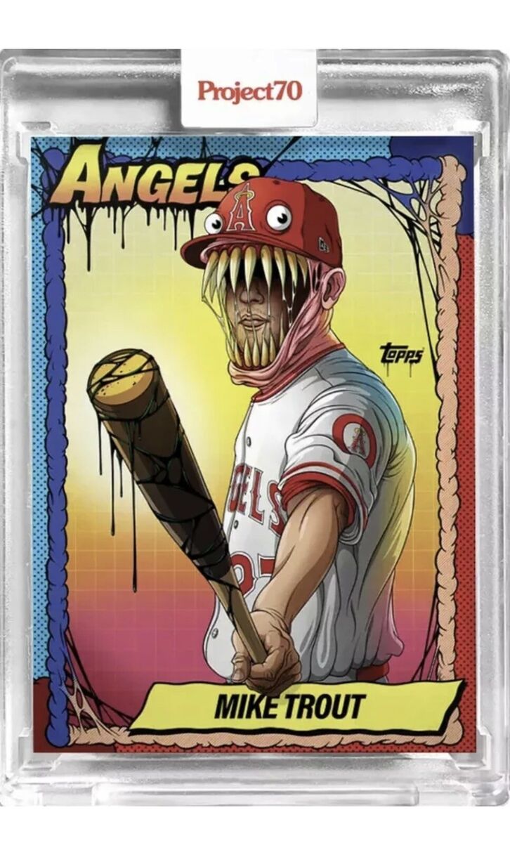 2021 Topps Project 70 #79 - 1990 Mike Trout Monster by Alex 2021 Topps Project 70 #79 - 1990 Mike Trout Monster by Alex