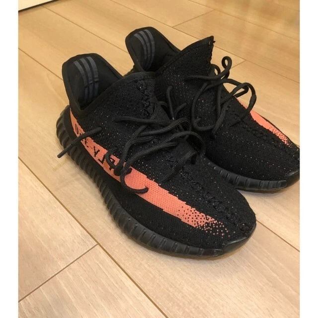 Adidas YEEZY BOOST Sneakers 350 V2 BLACK RED BY9612 26cm US 8 | eBay