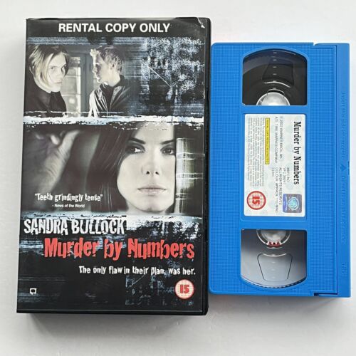 Ex Rental Big Box VHS Film Murder by Numbers (2002) Sandra Bullock Ryan Gosling - Afbeelding 1 van 3