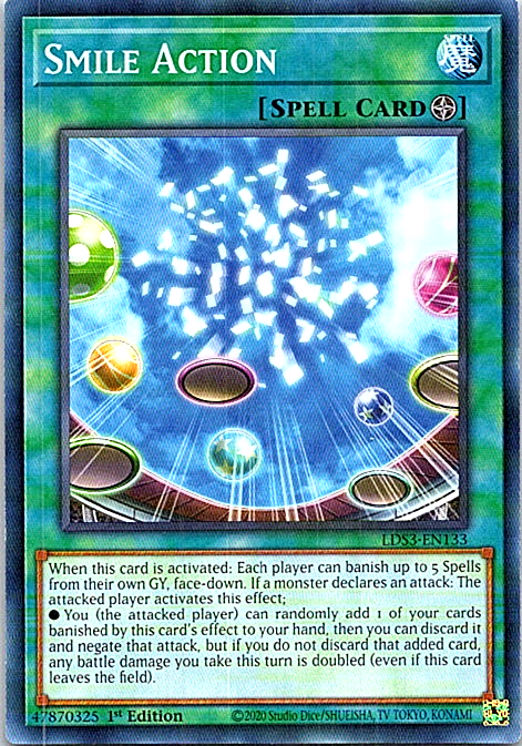Smile Action LDS3-EN133 Yu-Gi-Oh Card NM 1st Edition | eBay