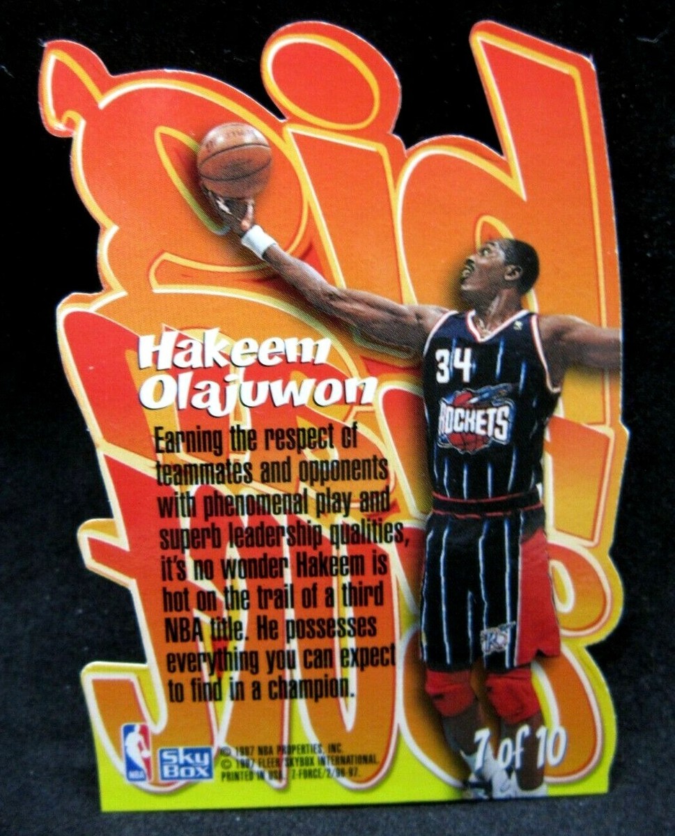 bushdebrunt　jamesfook checkmate 【L】 Hakeem Olajuwon 1996-97 Skybox Z Force Big Men on Court Die