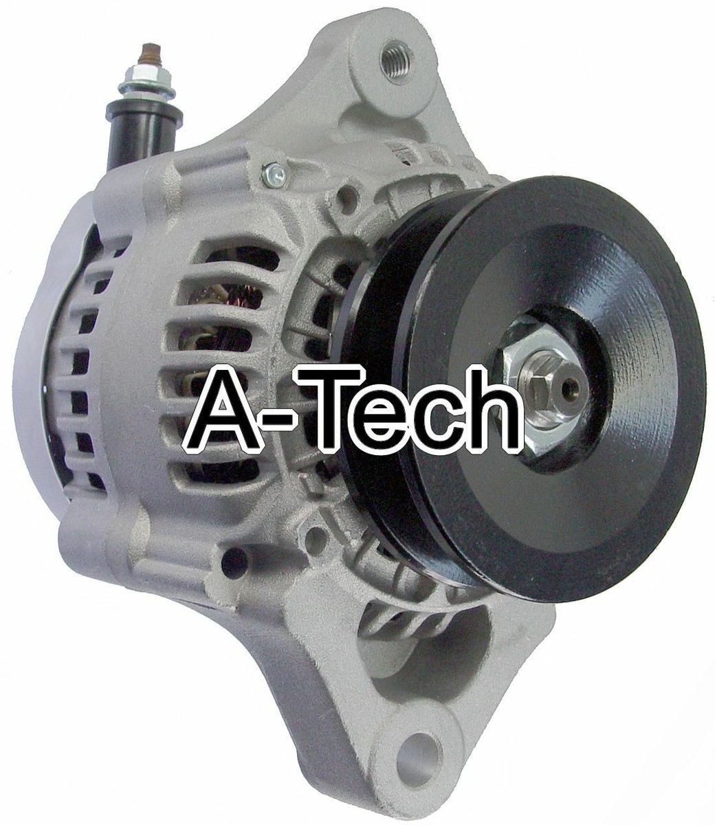 SATIN MINI ALTERNATOR DENSO STREET ROD RACE 1-WIRE 90 AMP one wire