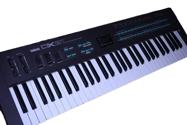 YAMAHA DX21 Digital Keyboard Synthesizer Digital Very Good