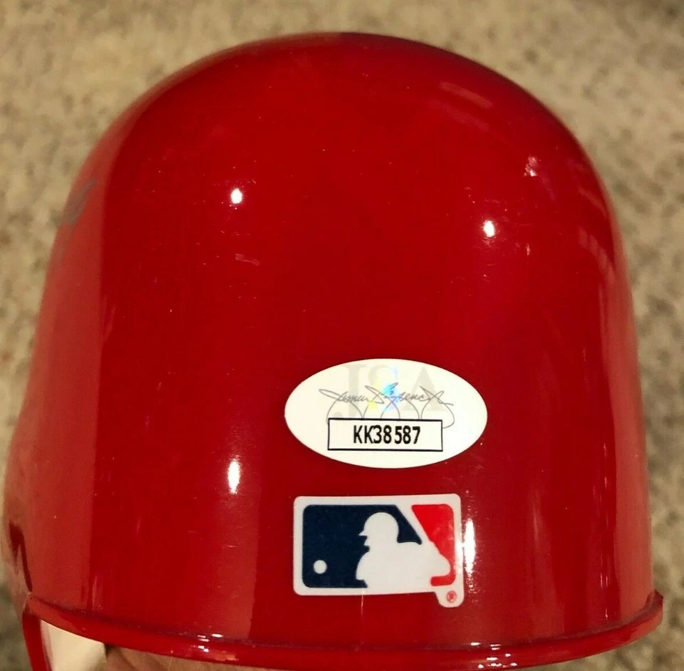 MINICASCO JIM BUNNING AUTOGRAFIADO FIRMADO Philadelphia Phillies certificado de autenticidad/holo jsa  Foto 2 de 4