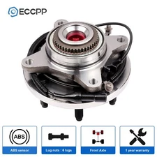 1Pc Wheel Hub Bearing Assembly Front 4WD For 2009 2010 Ford F150 6 Lug w/ ABS