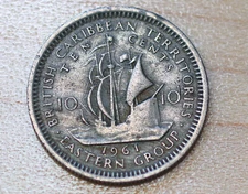 1961 East Caribbean States 10 Cents