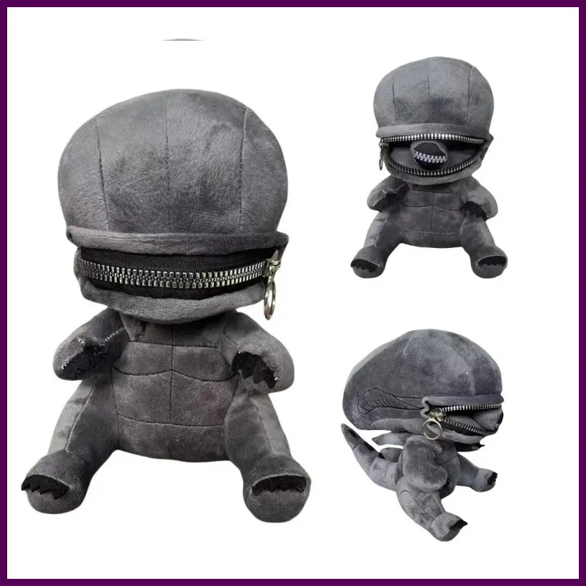 Juguete de peluche alienígena xenomorfo de 25 cm muñecos de peluche suaves.