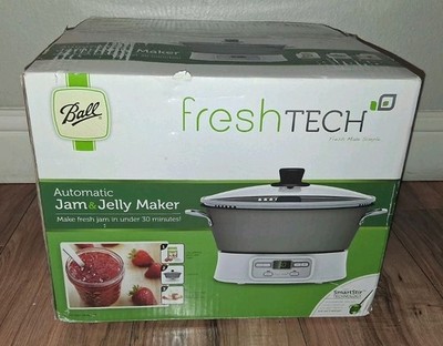 Ball FreshTech Jam & Jelly Maker FTJM-12-01 Non-Stick Auto Stir Heat Canning NEW