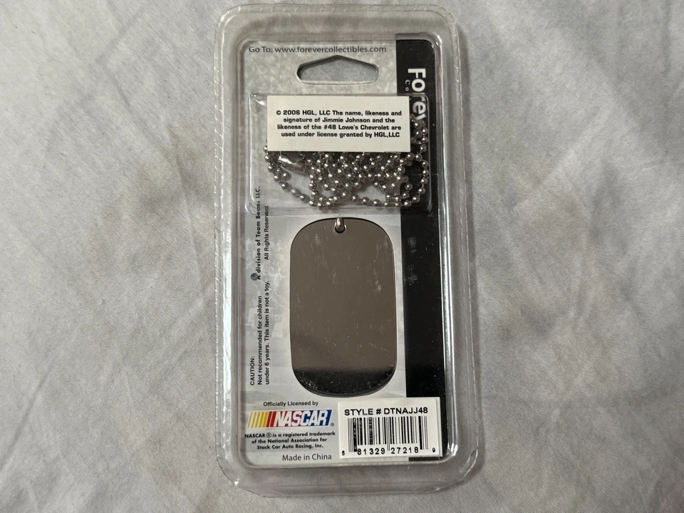 Jimmie Johnson 2006 NASCAR Sport Tagz sin cuello Foto 2 de 2