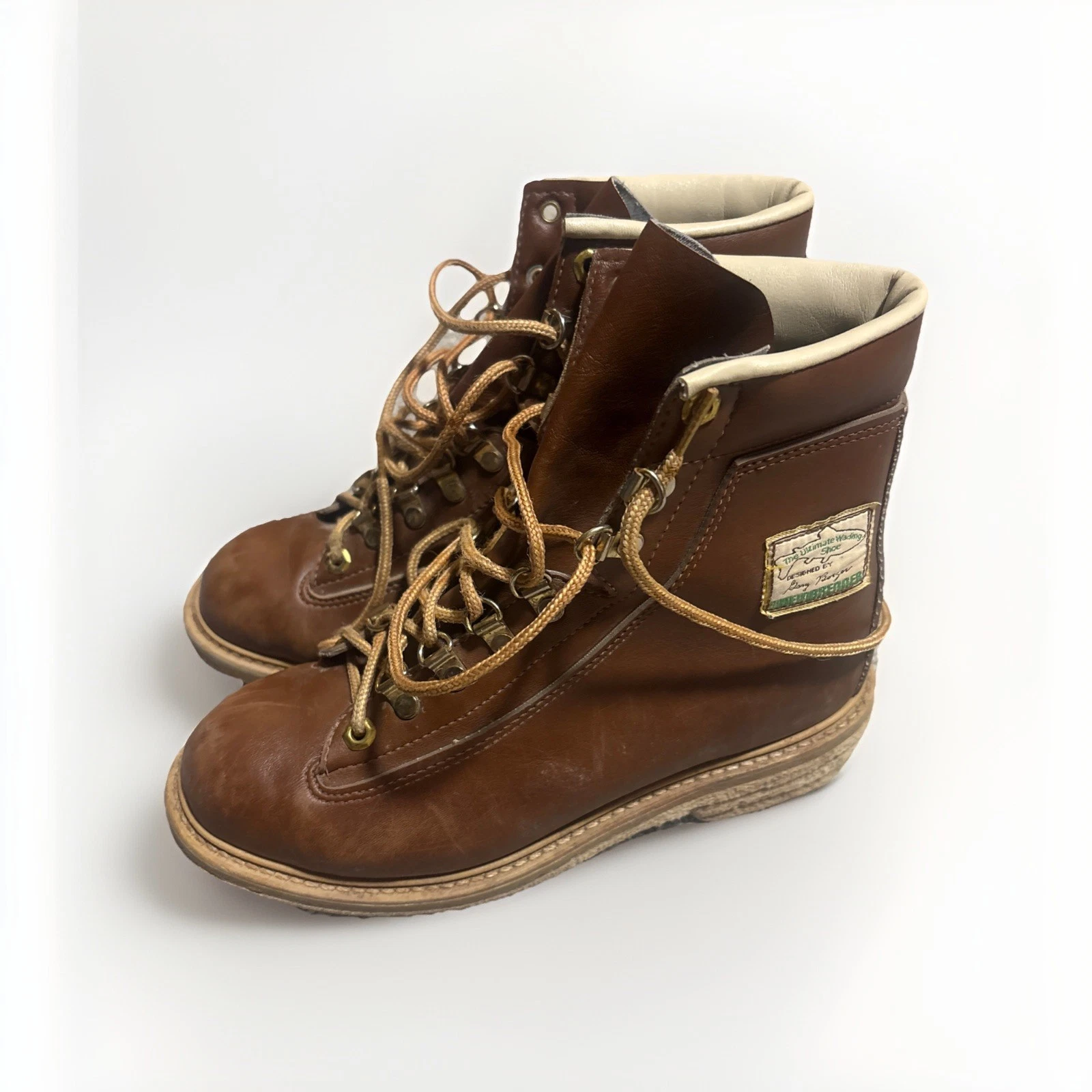 Vintage Weinbrenner Gary Borger Ultimate Wading Boots Fly Fishing Sz 9 Felt