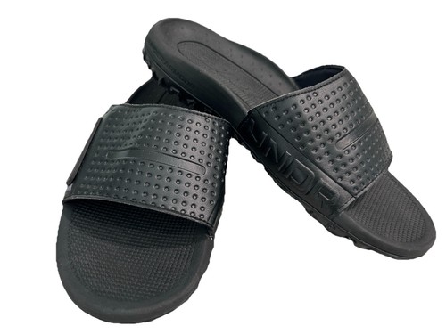 UNDER ARMOUR Size 7 Michelin Fat Tire Wild Gripper Sway Black Men's Slides