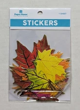 Fall Autumn Leaves Die Cut Scrapbooking Stickers By Paper House