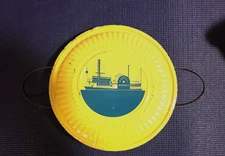 Natchez Steamboat 8 1/4" Stove Pipe Flue Chimney Cover Vintage Antique