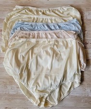 Lpt Of 5 Vtg Hi Panties Semi Sheer Nylon Lace Size 11 Stretchy Granny Underwear 