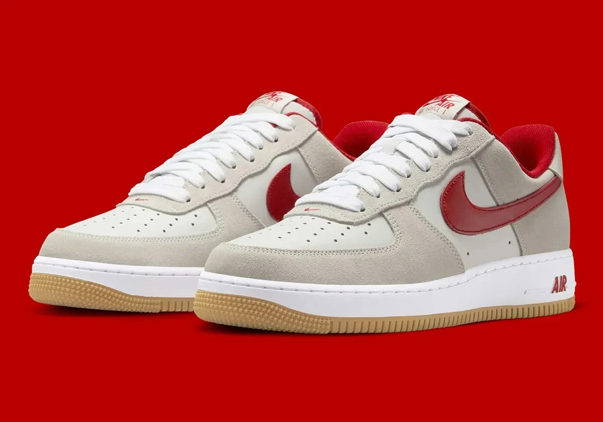 New Air Force 1‎ Varsity Red/White New In Box Size 12.5 Nike Air Force 1 White Varsity Red | eBay main image 4