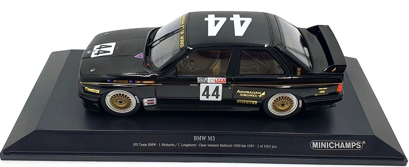 Minichamps 1/18 Scale Diecast 155 872044 - BMW M3 JPS J.Richards Bathurst 1987 - Image 4 of 4