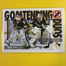 1994-95 Topps Premier - Goaltending Duos Tom Barrasso, Ken Wregget #84
