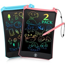 EooCoo Toddler Toys, LCD Writing Tablet for Kids 2 Pack, 8.5”pink&blue 