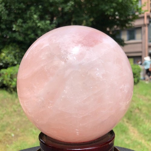 3140g Natural Hermosa Bola de Cristal Rosa Cuarzo Cristal Esfera Curación 1598 - Imagen 2 de 18
