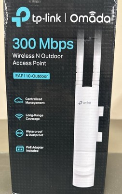 TP-Link Omada N300 Gigabit Wireless Outdoor Access Point | Passive PoE Powered w