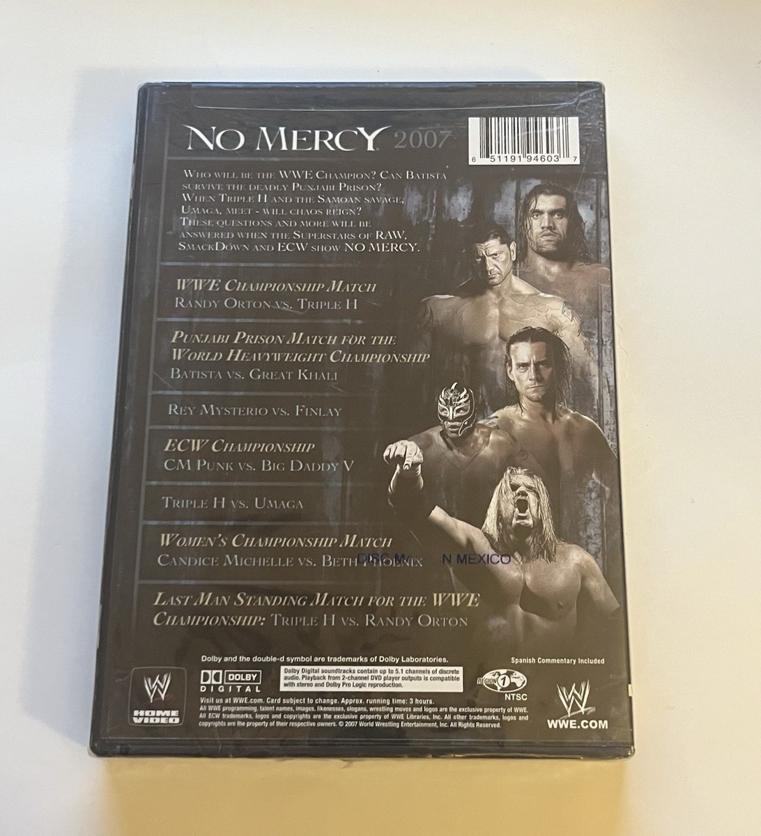 WWE - No Mercy 2007 (DVD, 2007) for sale online | eBay