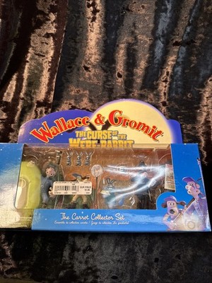 Wallace & Gromit Curse Of Were Rabbit Carrot Collector Figure Set 2005 Mint 10++