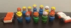 Vtg Fisher Price Little People Lot 12 Figures 2 Cars