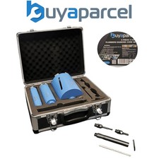 BAP Plumbers 8 Piece 3 CORE Diamond Core Set Brick Granite Marble + Metal Case