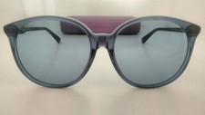 GUCCI Italy sunglasses GG0261SA Blue Oversized Round Frames w/Blue Lenses