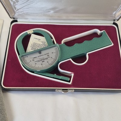 Vintage Lange Skinfold Caliper Cambridge Scientific Industries & Manual