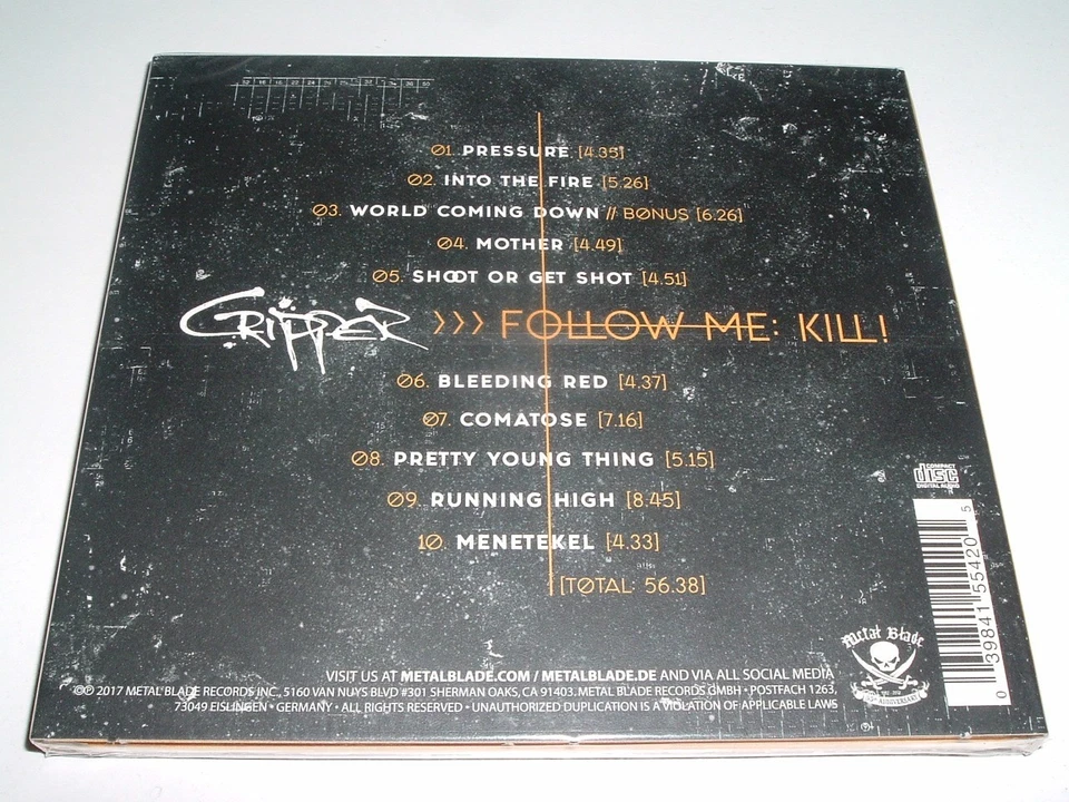 CRIPPER - FOLLOW ME: KILL! - CD Album, Digipak (2017) - Bild 2 von 2