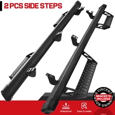 FOR 2025-2026 Toyota 4Runner Side Steps Nerf Bars Brackets Weld-On Running Board