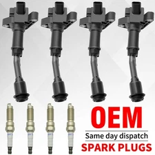 For 2014-2020 Ford Fusion Escape 1.5L 4X Ignition Coil + 4X Spark Plug OEM UF735