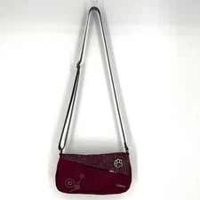 Chala CV Envoy Messenger Bag Burgundy Crossbody RFID Protection Bag Purse