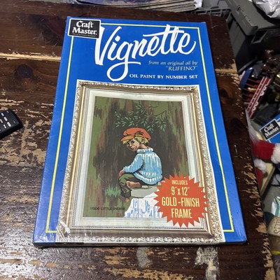 VTG 1970 Craft Master Little Pierre #11906 Oil Paint By Number Set NEW